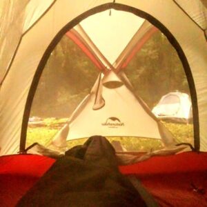 Foto de Rafael Dias Ferreira no acampando no Paraná